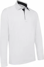 Callaway Mens Long Sleeve Performance Polo Alb luminos M Tricou polo