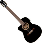 Ortega RCE138-T4BK-L 4/4 Black Elektro-klasszikus gitár