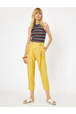 Koton Pants - Yellow - Carrot pants