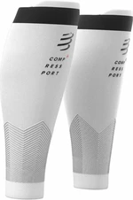 Compressport R2V2 Calf Sleeves White T1 Bežecké návleky na lýtka