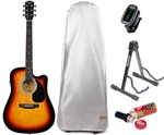 Fender Squier SA-105CE SET Sunburst Dreadnought z elektroniką