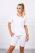 Set top+leggings white