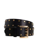 Black women's belt with buckle OCH BELLA