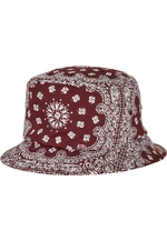 Bandana Print Bucket Klobouk třešeň/bílá