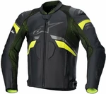 Alpinestars GP Plus R V3 Rideknit Leather Jacket Black/Yellow Fluo 58 Kožená bunda