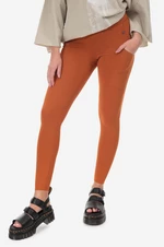 Legíny Fjallraven Abisko Tights W F84773 243 dámske, oranžová farba, jednofarebné