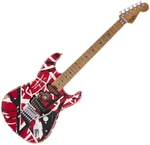 EVH Frankie Striped MN Red/White/Black E-Gitarre