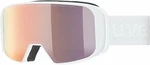 UVEX Saga TO White Shiny Mirror Rose/Lasergold Lite Occhiali da sci