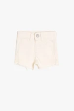 Koton Shorts - White - Normal Waist