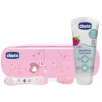 Chicco Always Smiling 12m+ sada zubnej starostlivosti Strawberry 12 m+ (pre deti)