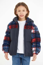 Dětská bunda Tommy Hilfiger tmavomodrá barva