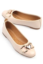 Capone Outfitters Ballerina Flats - Beige - Flat