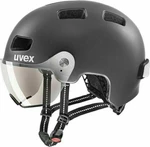 UVEX Rush Visor Dark Silver Mat 55-58 Fahrradhelm