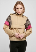 Women's jacket AOP Mixed Pull Over Unionbeige/dark/w.