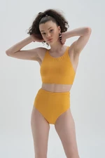 Dagi Yellow Halter Neck Bikini Top