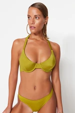 Trendyol Green Underwire zhromaždil top bikín