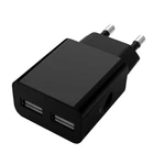 Nabíjačka WG 2xUSB 2,1 A + kábel Lightning, čierna