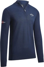 Callaway 1/4 Blended Merino Navy Blue M Pullover