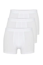 Trendyol White Premium Bamboo Blend 3-Pack Basic Boxer