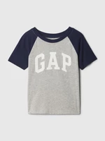 Blue-gray boys' T-shirt with GAP logo