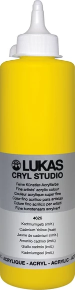 Lukas Cryl Studio Acrylic Paint 500 ml Cadmium Yellow Hue Pintura acrílica