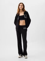 Black women's sweatpants with GAP logo