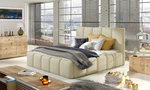 Moderní postel Begie 180x200, béžová eko kůže Soft