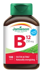 JAMIESON Vitamín B12 metylkobalamín 250 mcg 100 tablet