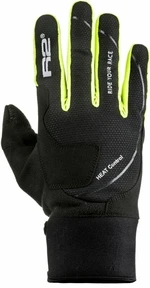 R2 Blizzard Gloves Black/Neon Yellow M Guanti da sci