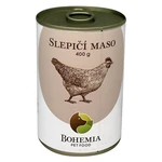 BOHEMIA PET FOOD Konzerva slepačie mäso vo vlastnej šťave pre psov 400 g