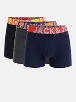 Jack & Jones Boxerky 3 ks Černá