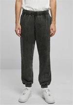 Heavy Stone Washed Sweatpants - Black