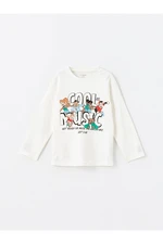 LC Waikiki Crew Neck Long Sleeve Printed Baby Girl T-Shirt