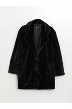 LC Waikiki Jacket Collar Women's Plush Coat