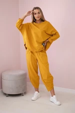 Mustard cotton tracksuit