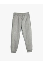 Koton Jogger Sweatpants Pocket Tie Waist Textured Cotton