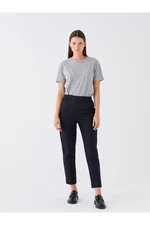 LC Waikiki Women's Elastic Waist Striped Trousers