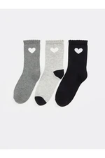 LC Waikiki Lcw Printed Women's Ankle Socks 3 Pack