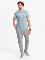 Ombre Men's ottoman fabric sweatpants - gray