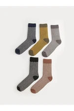 LC Waikiki LCW ACCESSORIES Striped Men's Socks 5-Piece