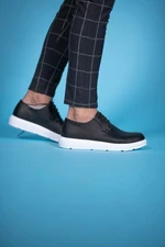 Riccon Black and White Men's Casual Shoes 00125481