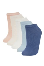 DEFACTO Women's 5-Pack Cotton Ankle Socks