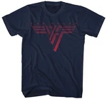 Van Halen Tričko Classic Red Logo Unisex Navy Blue M