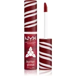 NYX Professional Makeup Holiday Butter Gloss lesk na rty odstín 01 Holly Berry Swirl 8 ml