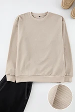 Trendyol Camel Oversize/Wide Cut Crew Neck Sweatshirt