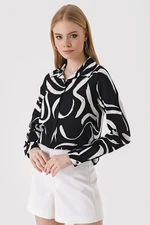 Bigdart 3721 Graphic Patterned Shirt - F. Black