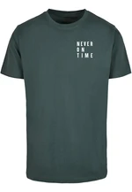 Men's T-shirt Never On Time green