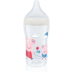 NUK Perfect Match Peppa Pig fľaša s kontrolou teploty 3m+ 260 ml