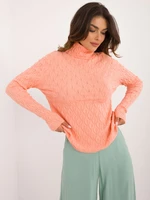 Orange women's turtleneck