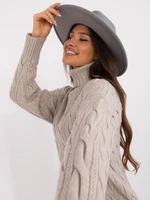 Light grey women's turtleneck